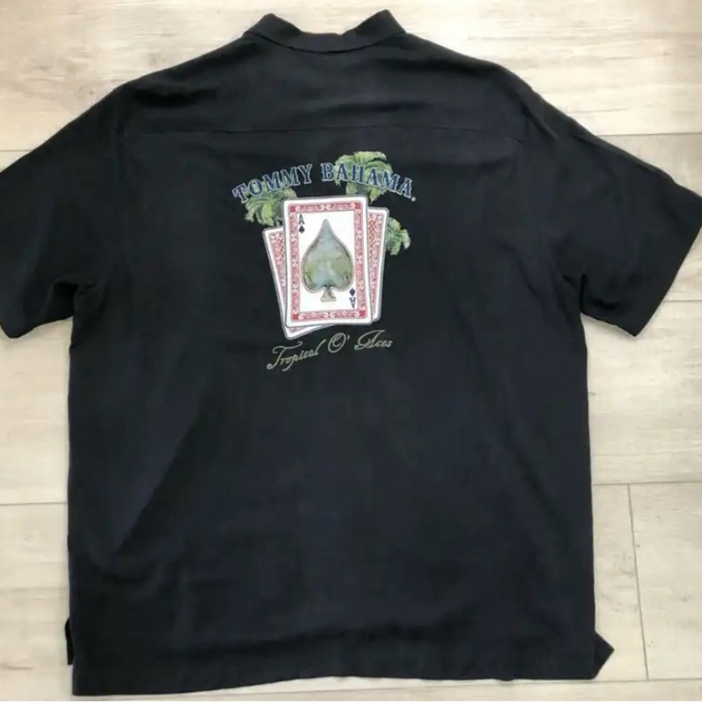 Tommy Bahama Tropical O’Aces embroidered silk shirt